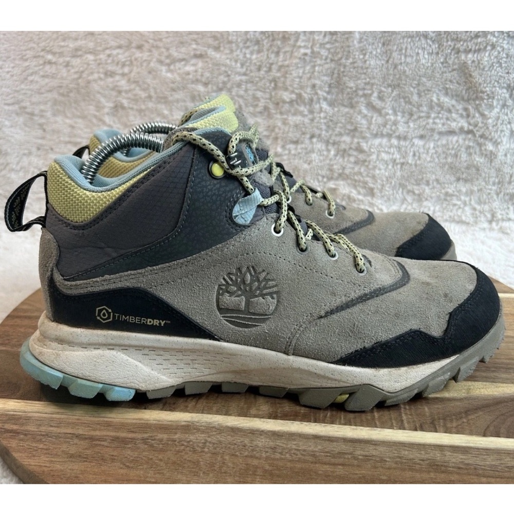 TIMBERLAND GARRISON TRAIL WATERPROOF MID HIKER BOOTS GREY Size 9.5 Women's